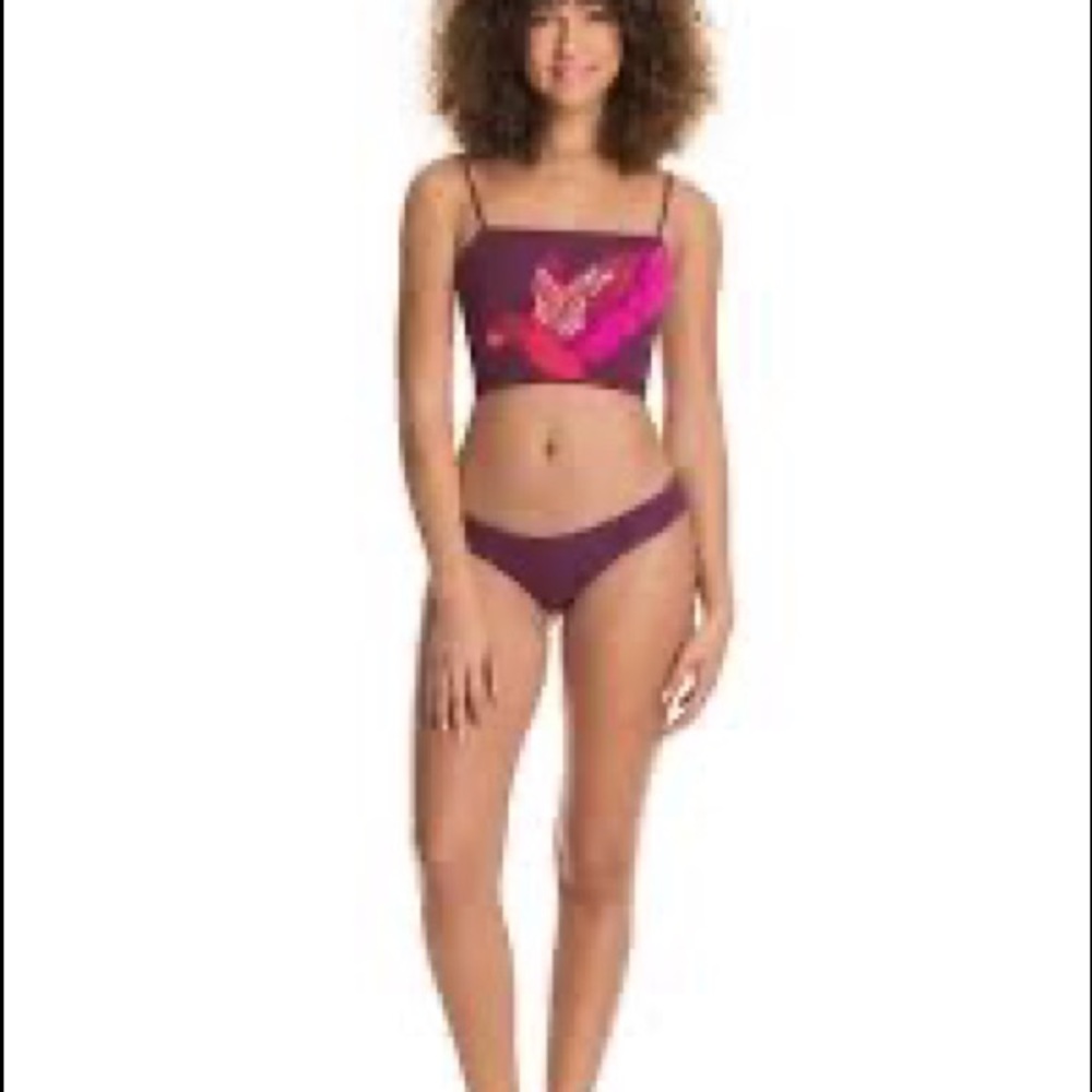 Maaji Vintage Grape Reversible swim too and bottom size Sm